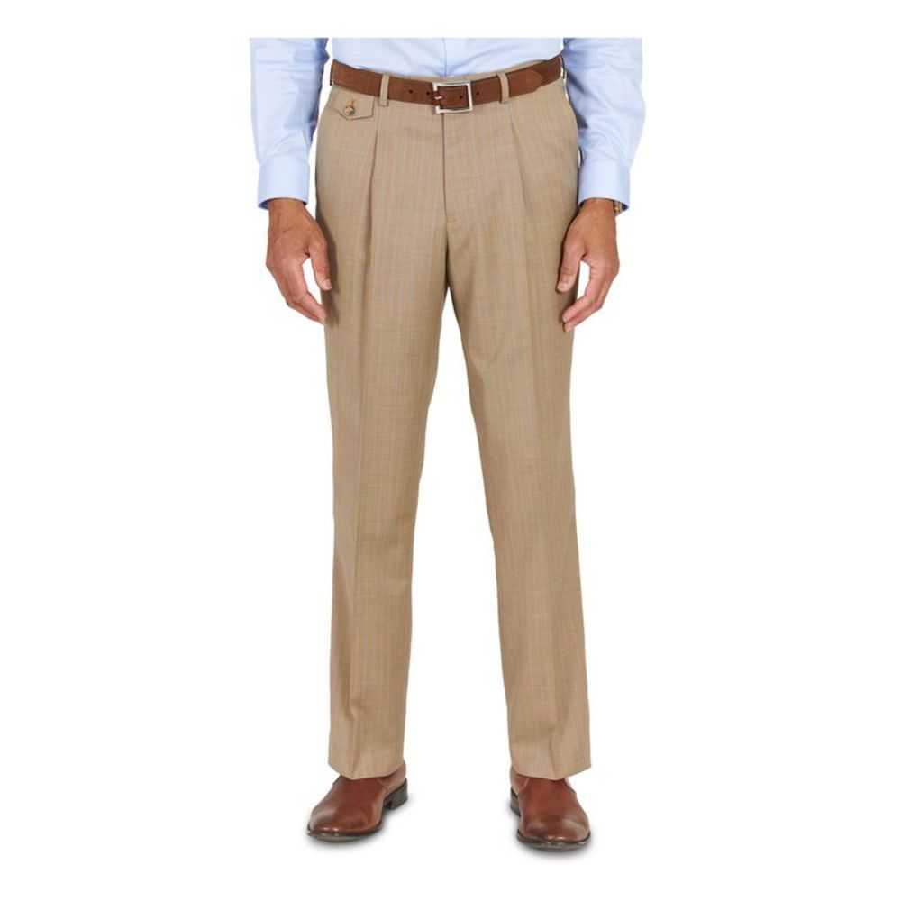 TAYION BY MONTEE HOLLAND Mens Brown Classic Fit Stretch Pants 30W/ 32L